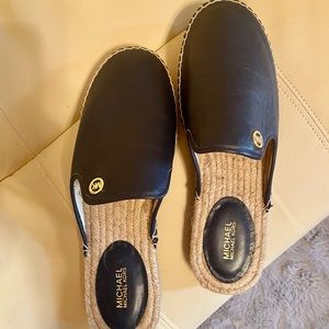 Michael Kors navy blue mules. Perfect condition